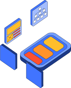 An illustration of a mobile phone surrounded by various charts and diagrams