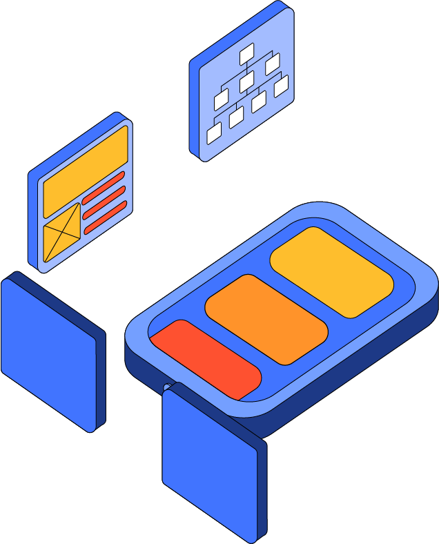 An illustration of a mobile phone surrounded by various charts and diagrams